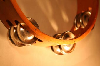 The tambourine is one of the instruments found in Hebrew music.
